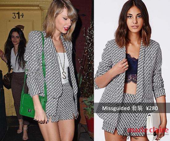 Taylor Swift 穿 Missguided 约¥280