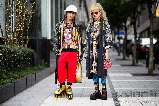 长袍造型太fashion