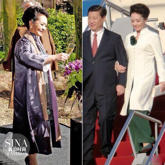 彭丽媛穿旗袍出席外交活动,展现东方美