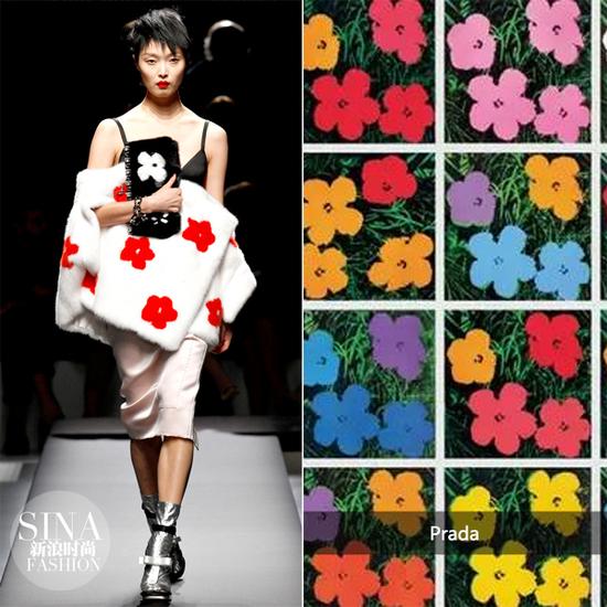 prada与Andy Warhol的《flowers》
