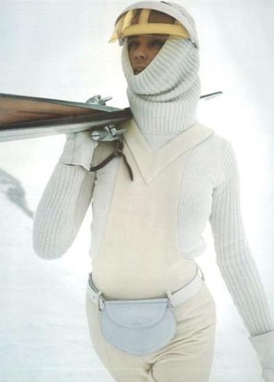Pierre Cardin 1971年诠释的雪地系列