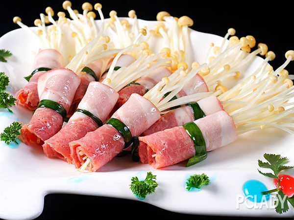 金针菇炒肉的做法步骤